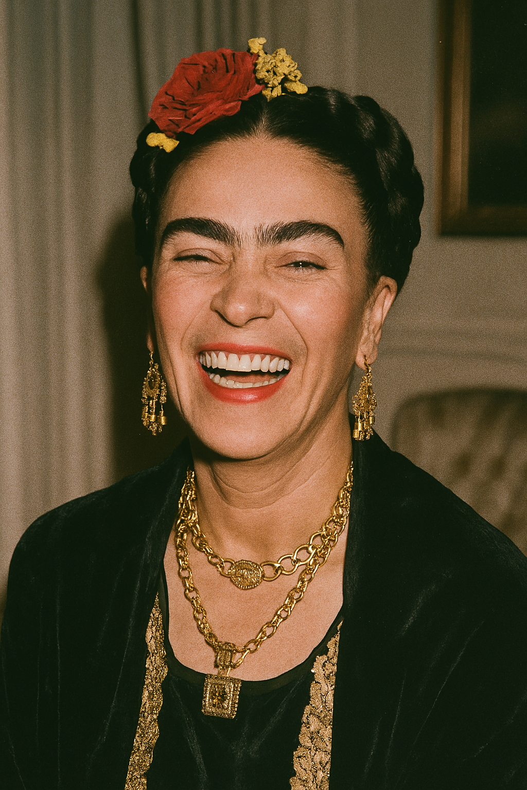 Person carrying flowers